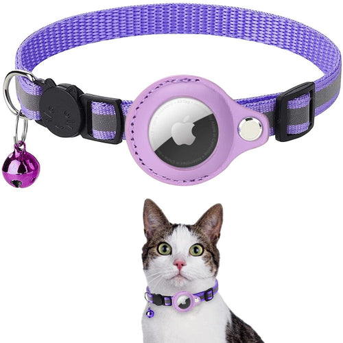 Reflective AirTag Collar for Cats & Small Dogs
