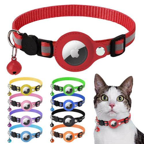Reflective AirTag Collar for Cats & Small Dogs